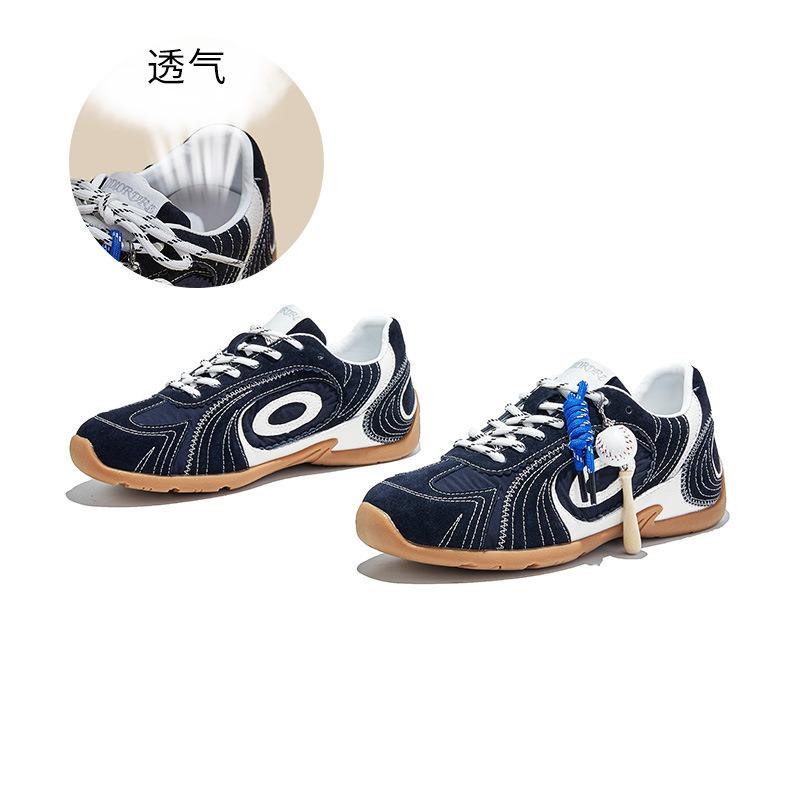 

Женские осенние новые кроссовки Wula из свиной кожи, на турбинной подошве, повседневные, универсальные, для бега 40 темно-синий