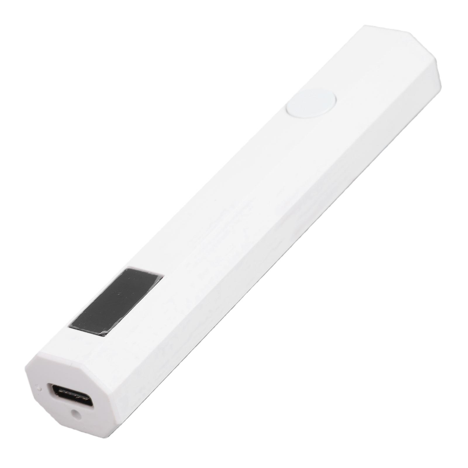 Handheld Nail Lamp Quick Drying Rechargeable Mini Portable Cordless Nail Lamp for Home Salon Use White