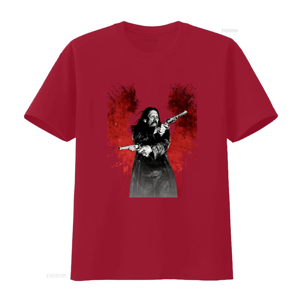 Dead IN Tombstone Danny Trejo Cult Movie Print T Shirt for Men Stylish Retro Western Design vintage Washed graphic Breathable