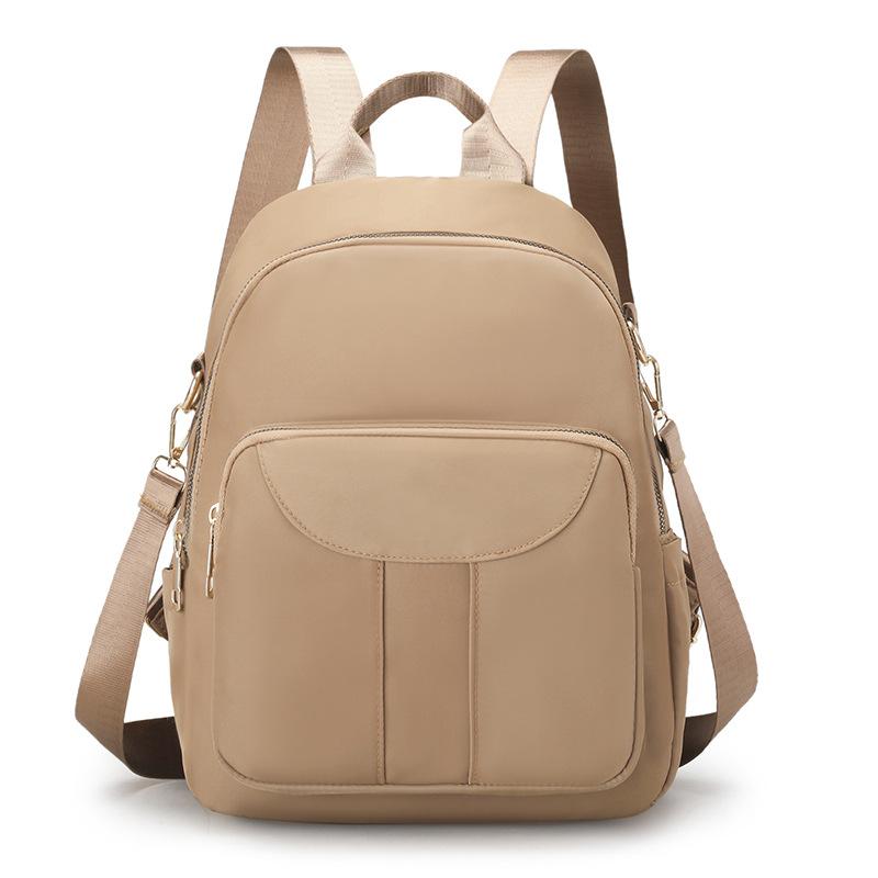 

Новый унисекс однотонный водонепроницаемый и дышащий деловой модный повседневный универсальный рюкзак для повседневного использования one size хаки