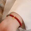 Natural Nanhong Agate Bracelet Beadedfashion Women Daily Jewelry Gift