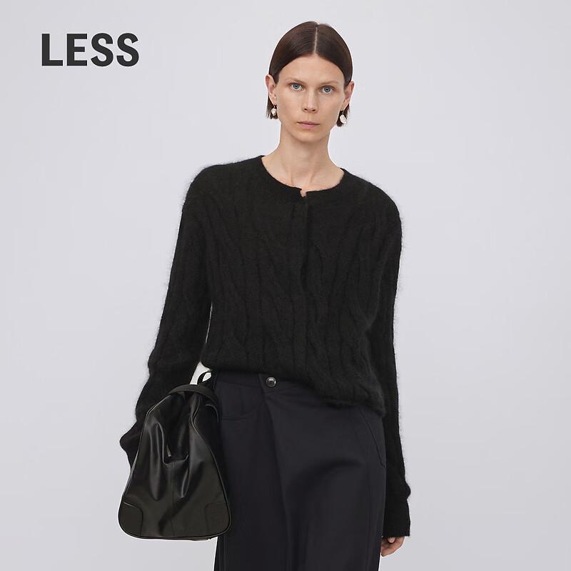 

LESS 2023 Autumn Round Neck Short Cardigan L
