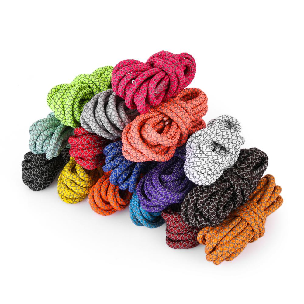 1Pair 120cm Polyester Round Fluorescent Sport Shoelaces Sneaker Shoestrings Shoe Rope Shoes Lace