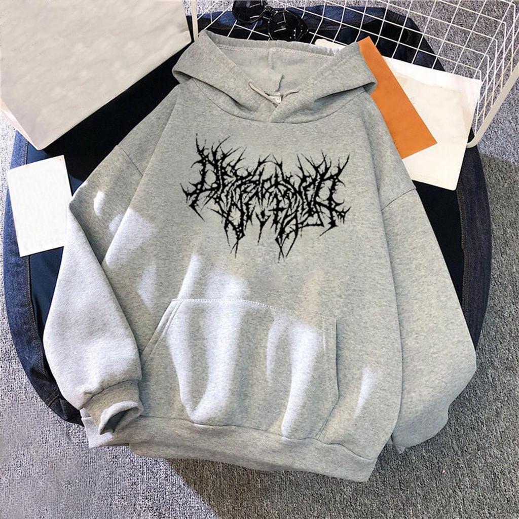 Women's Fashion Print Sports Loose Pullover Long Sleeve Pocket Hooded Sweatshirt Top
