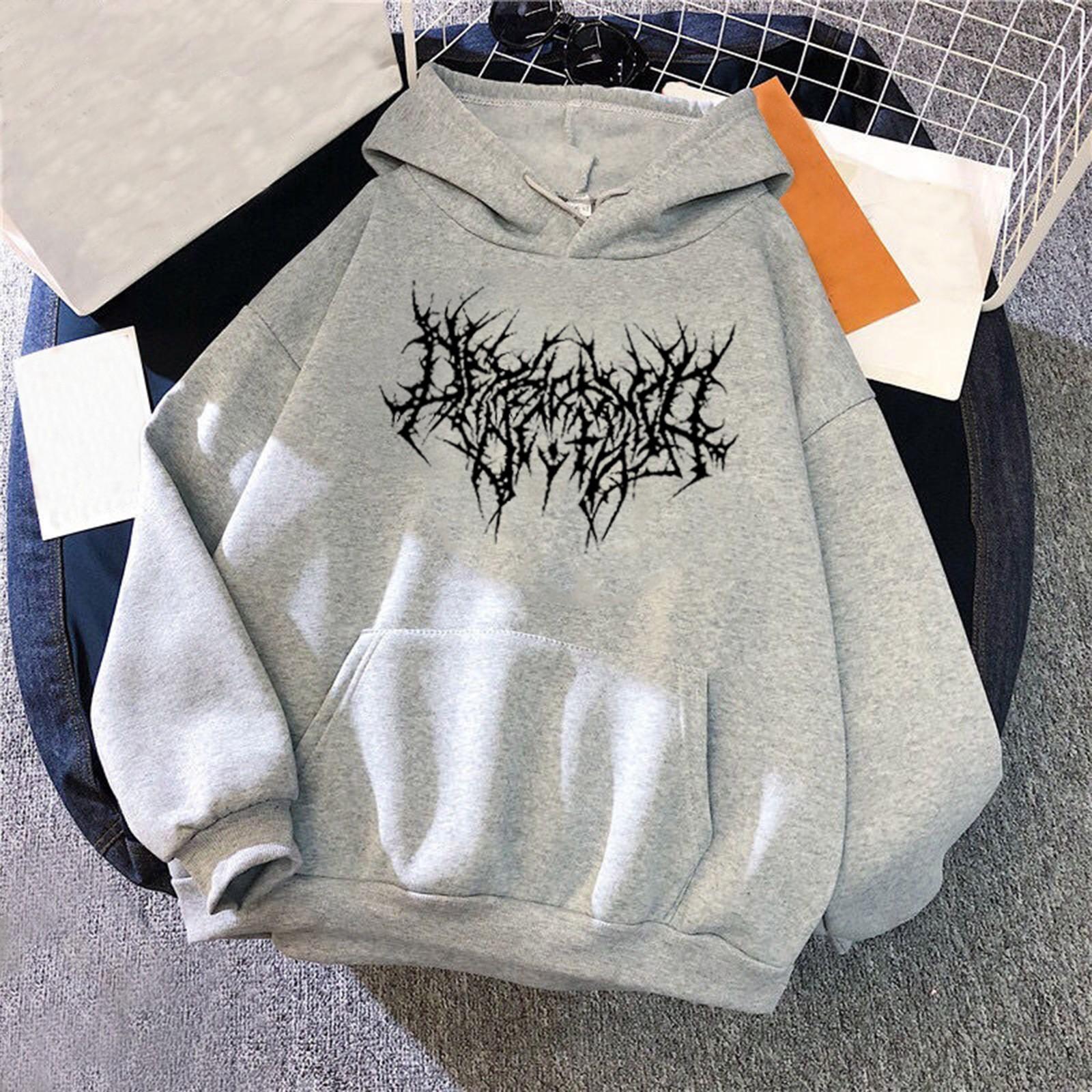 

Women s Fashion Print Sports Loose Pullover Long Sleeve Pocket Hooded Sweatshirt Top S