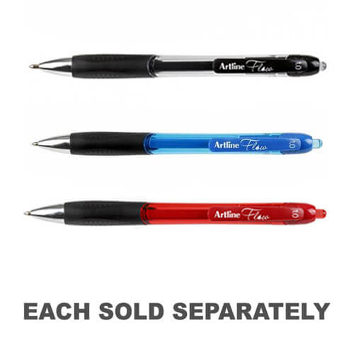 Artline Flow Retractable Pen 1.0mm (Box of 12)