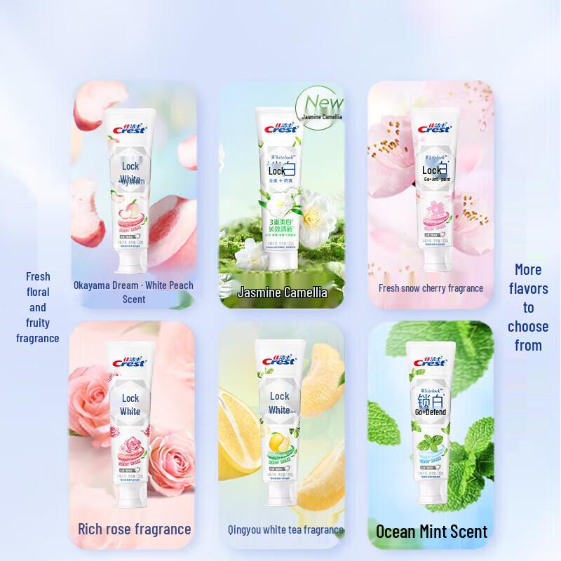 Crest Dual-Color Lock Whitening Toothpaste