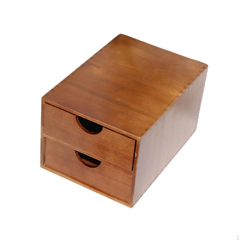 Coffee Storage Drawer Compact Wooden Machine Stand