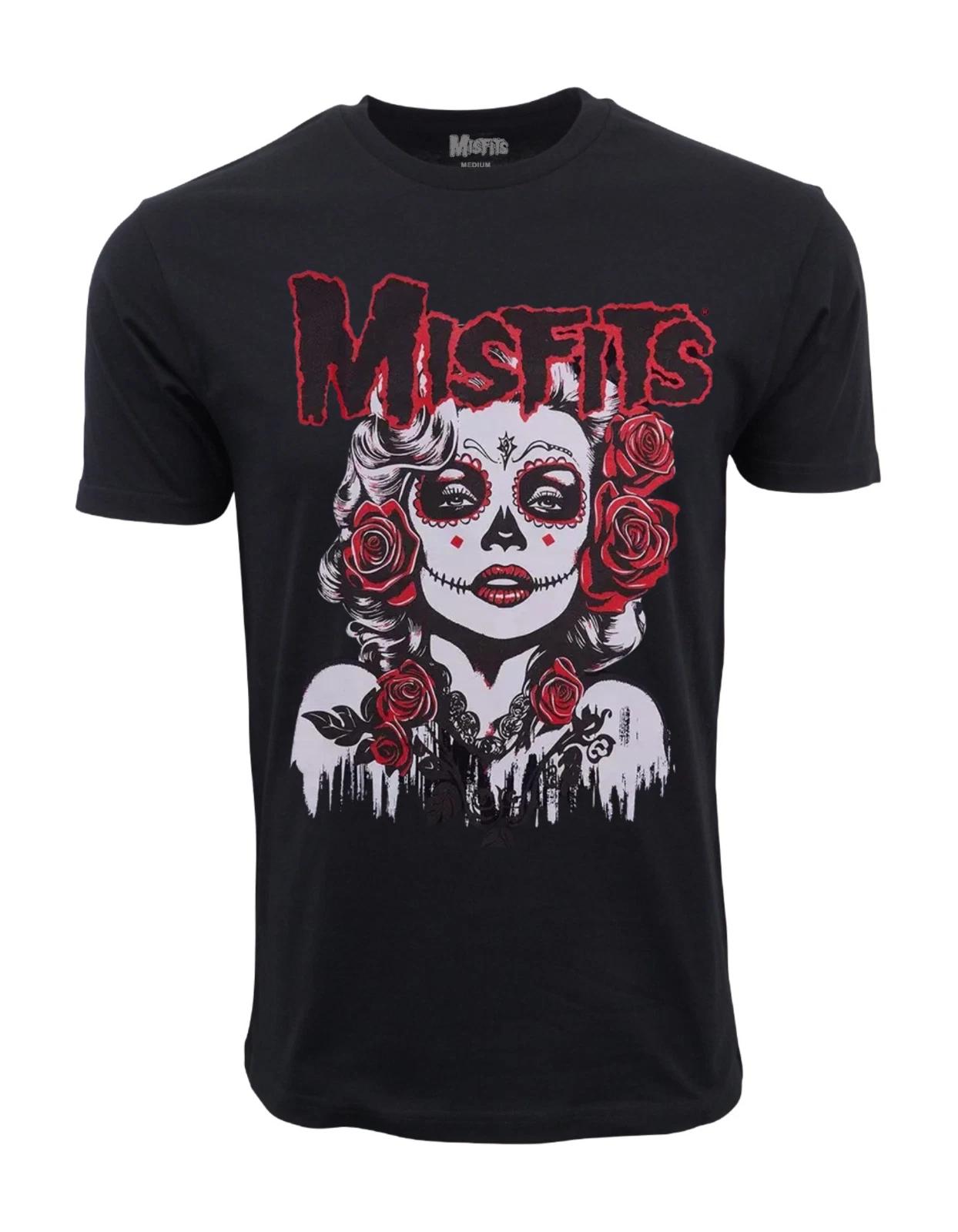 Unisex Adult Casual Movie Misfits Dia De Los Muertos Movie Star T-S... XXL