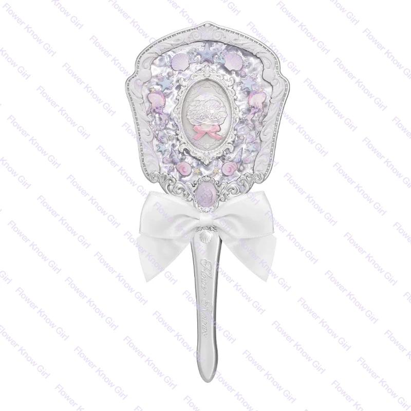 Flowerknows Specchio da Mano Portatile per Trucco Knight Unicorn Shell Pearl Collection Alta Bellezza