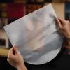 Yousheng 50Pcs Vinyl Record Inner Sleeves Dustproof Scratch-Resistant Anti-Static Plastic Round Bottom EP Protective Sleeves
