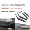 LHD Für BMW X1 E84 2010-2015 Kohlefaser Innenraum Türgriff Panelabdeckung
