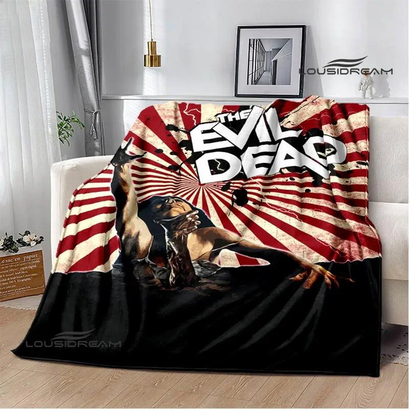 Movie The Evil Dead Printed Blankets Picnic Blanket Flannel Warm Blankets Soft Cozy Blanket Home Travel Blanket Birthday Gift