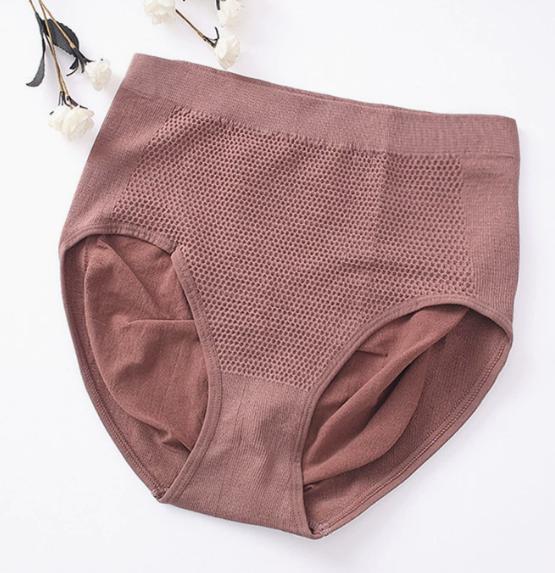 Plus Size High Waist Seamless Triangle Underwear Breathable Mesh Design Soft Fabric Stretchable Comfortable Fit