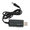 USB Boosting Cable 5V To 9V 12V Adjustable Portable DC USB Step Up Cord with 3.5 X 1.35mm Connector Tip for Fan Table