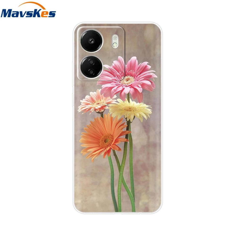 For Xiaomi Poco C65 Cases For Xiaomi Poco C65 Fashion Clear Soft Silicone Phone Cases TPU Fundas for PocoC65 c 65 Coque Bumper