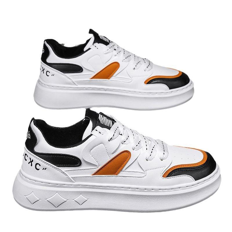 Men's Shoes Summer Trend Versatile Low-top Casual Board Shoes Student Sports Thick Sole Heightening Small White Tide Shoes Internet Celebrity Shoes