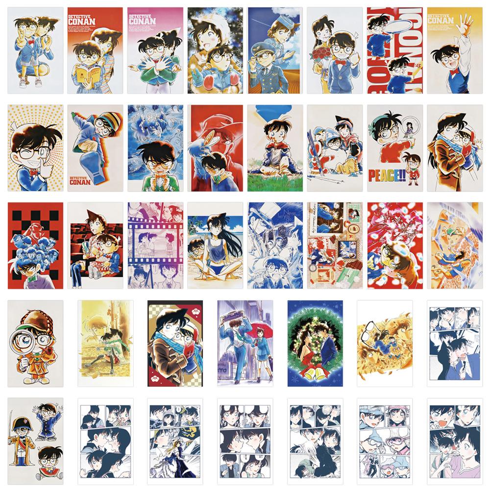 80 Detective Conan's Original Paintings Graffiti Stickers Decorate Refrigerator Scooter DIY Personality Stickers