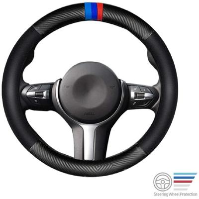 Carbon Fiber Steering  Wheel  Cover Sports Steering Wheel High-grade Leather For Protect Your