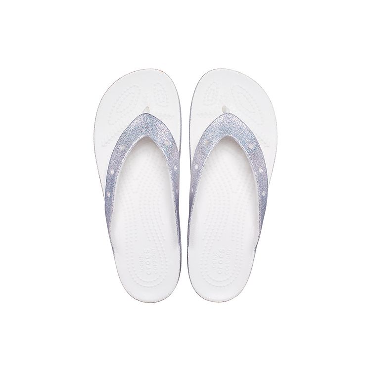 Crocs Klassieke Cloud Shine Anti-Schuur Flip-Flops Dames Schoenen Wit 207830-100