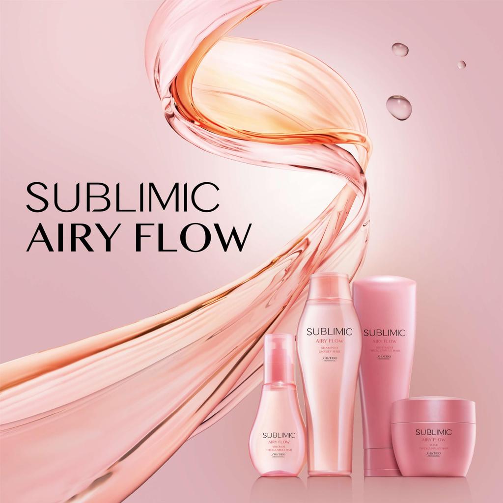 Shiseido Professional Sublimic Airy Flow For Unruly 450g Treatment Thick, Hair, (refill)