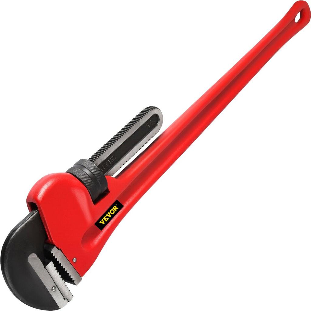 Chiave a pappagallo, 60 pollici, Robusta Chiave per tubi in ghisa dritta, Strumento regolabile per idraulico per lavandino, rubinetto, vaso WC, bagno, cucina, scarico