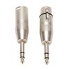 2Pcs TRS To XLR Adapter Set of 2 Balanced Sound Connector Stereo To XLR Connector
