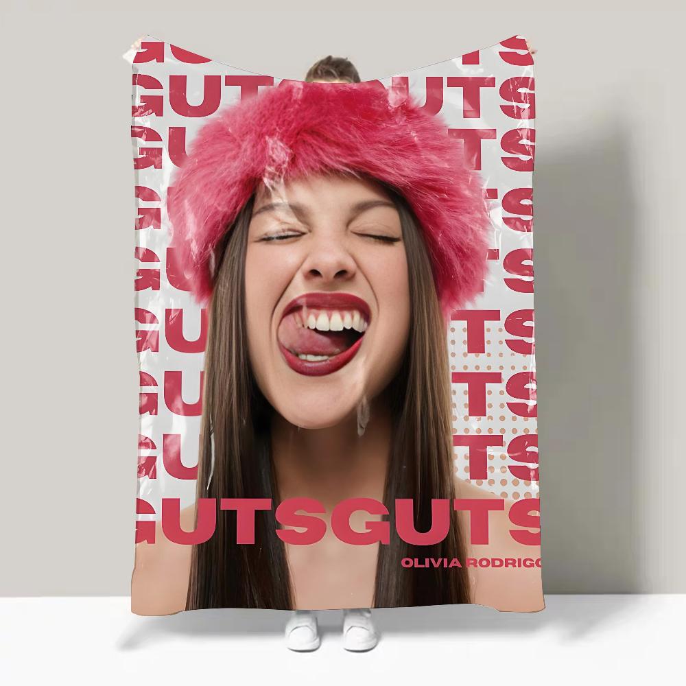 

Singer O-Olivia R-Rodrigo-S vampire Blanket Perfect Gift For Sofa Office Bed Plane Travel Sleep Read Relax Camping 30x40in