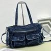 Denim Damen Tasche Tragetasche 2026 Neue Gewaschene Denim Damen Handtasche Amerikanische Retro Tasche Altmodische Schultertasche