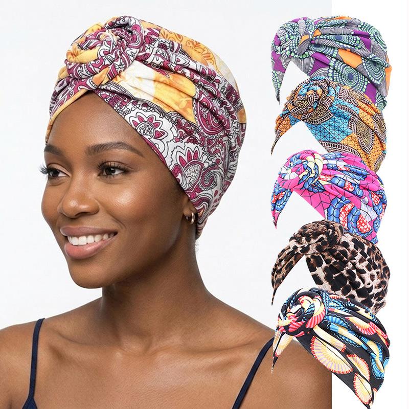 European and American popular vortex headscarf hat, disc flower hat, ethnic clothing hat, headgear hat, Indian hat