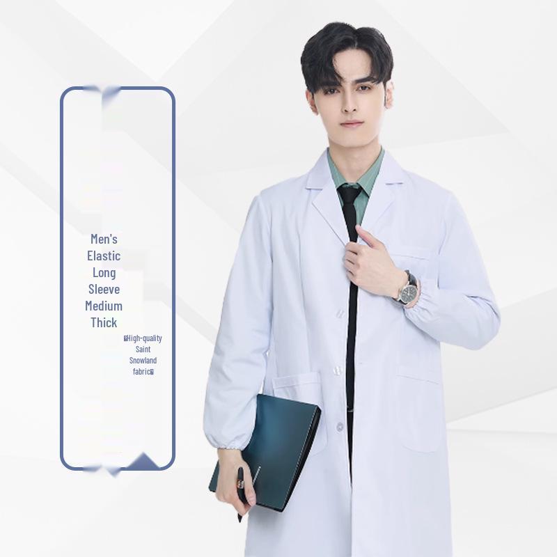 Unisex White Coat for Doctors, Students, and Laboratory Professionals - Long and Short Sleeve Options