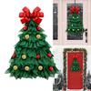 Tree Christmas Xmas Wreath Farmhouse Ornament Home Front Door Wall Hanging Decor