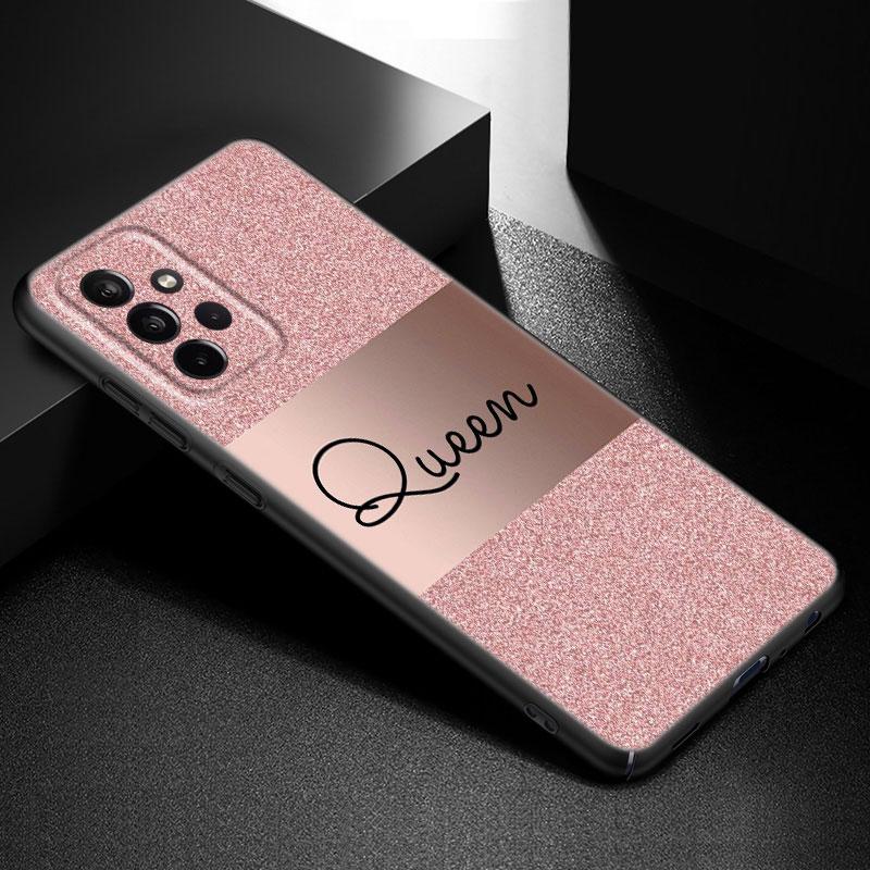 

Розовый чехол для телефона «Принцесса королева» для Samsung Galaxy A21 A30 A50 A52 S A13 A22 A32 A33 A53 A73 5G A11 A12 A31 A51 A70 A71 A72 Samsung A73 5G