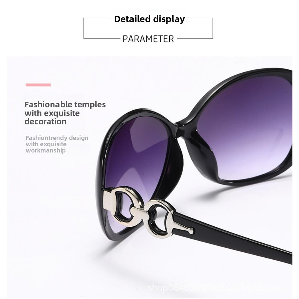 2025 nowe okulary przeciwsłoneczne damskie ochrona UV trend duża ramka okulary przeciwsłoneczne moda europejska i amerykańska okulary przeciwsłoneczne do jazdy