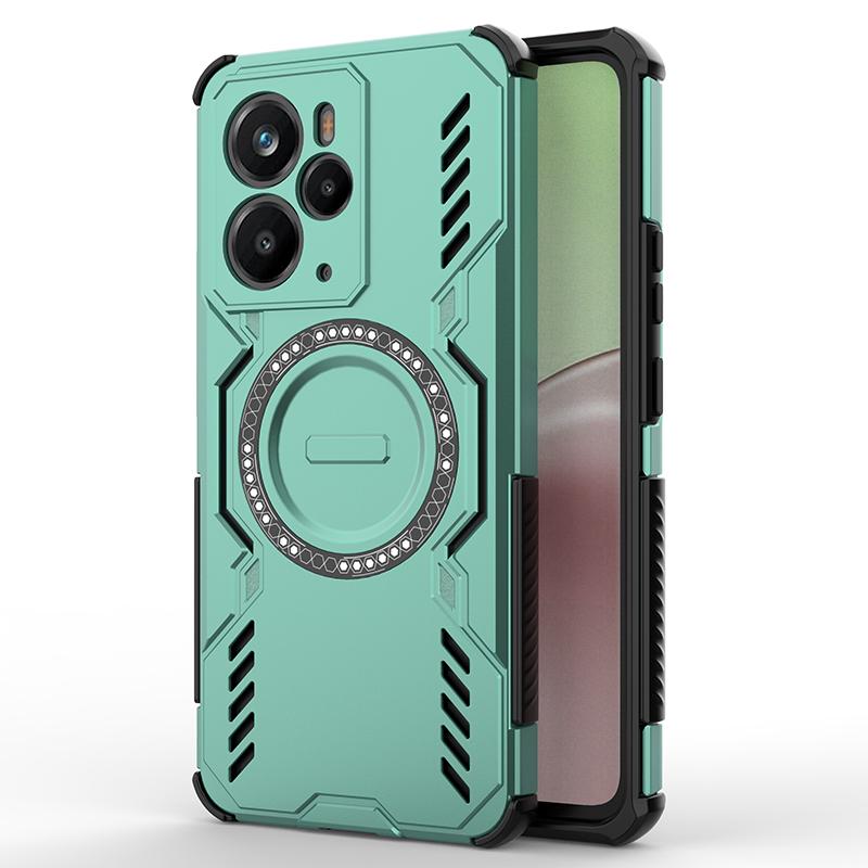 KEYSION Hollow Heat Dissipation Case for Realme 14 Pro+ 5G Magnetic Cooling Shockproof Phone Cover for OPPO Realme 14T 5G 14 5G