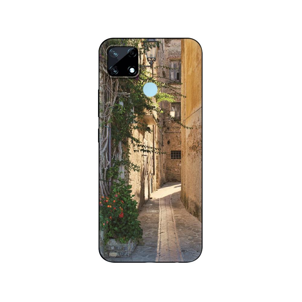 For Realme C12 C25 C25S 7i Global Case Back Phone Cover for Realme Narzo 20 30A Coque Silicon Soft Fundas Bumper Black Tpu Case