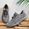 Large Men's Casual Shoes Summer 2026 Outdoor Mesh Breathable Comfortable Non Slip Hiking Shoes Fashion Vintage Flats Zapatillas