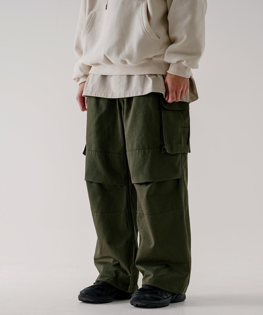 EZKATON Staff Cargo Pants Khaki Kmlp6726