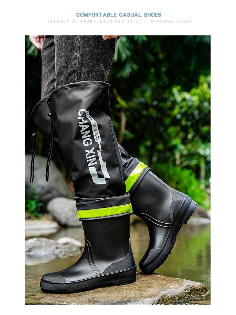 Men's Non-slip Waterproof Wading Boots for Fishing, Beachcombing, and Outdoor Use