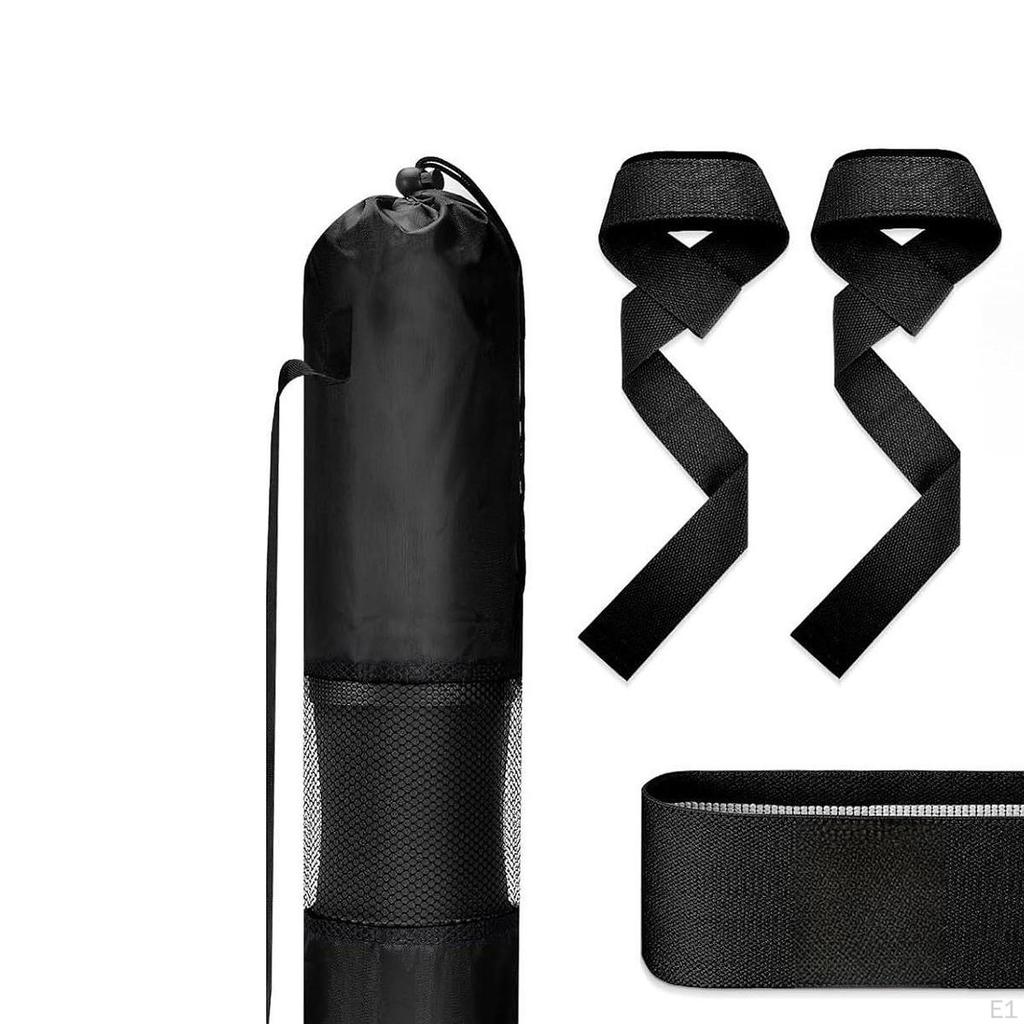 Barbell Squat Pad Set Non Slip Bar Cushion for Lunges Workout Weight Lifting Black