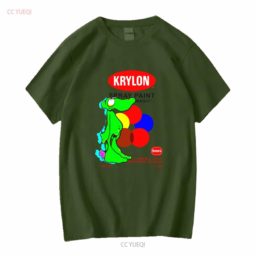 Krylon Lizard Softstyle T Shirt long or short sleeves vintage Washed homme designer clothes Stretched Versatile Unisex Soft