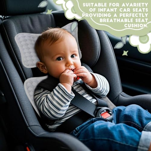 2-Pack Breathable Summer Seat Pad, Foldable Cooling Mat for Stroller, Car Seat, Baby Carrier, Universal Baby Stroller Cooler Cushion