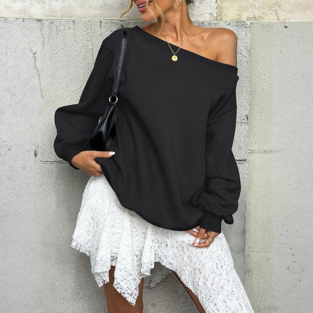 Women's Solid-color Fashionable Long-sleeved Top
