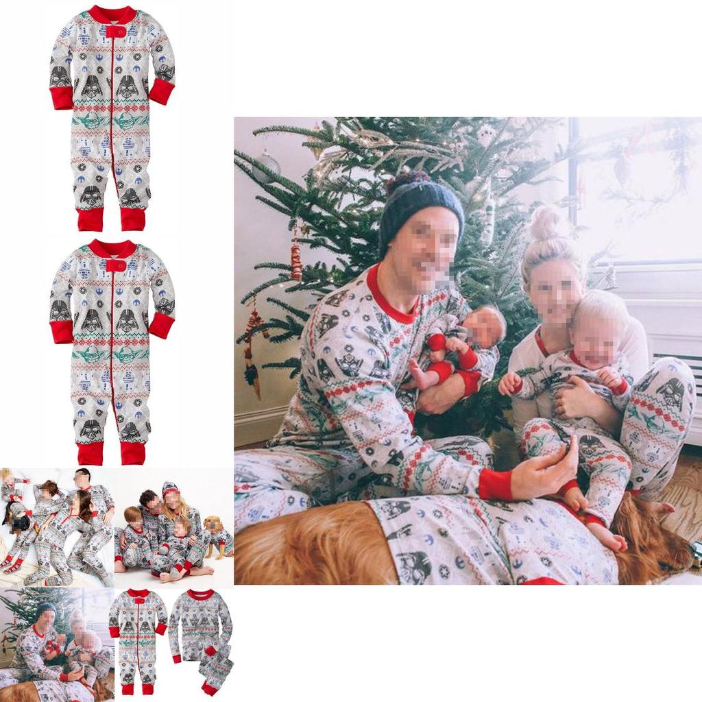 Star Wars Kinderpyjama mit bequemer Baumwollmischung zum Faulenzen und Schlafen für die Familie