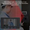 7"2.4GHz Fingerprint Video Wired Camera Doorbell Intercom Digital Visible Door Phone