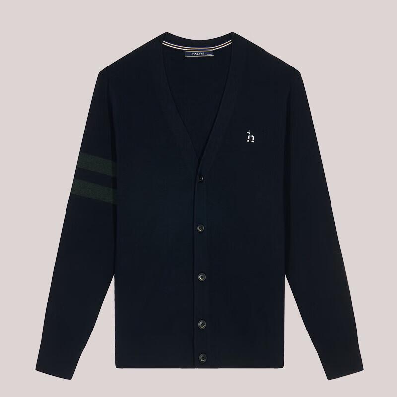 HAZZYS Men's V-Neck Cotton Cardigan