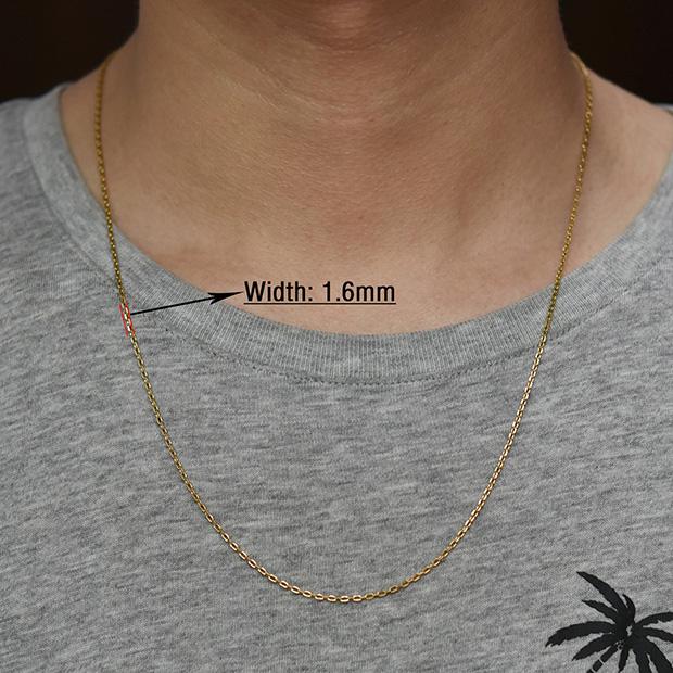 Fashion Women Men Stainless Steel Rolo Link O Chain Necklace for DIY Charm Pendant Metal Choker Jewelry Accessories Christmas