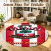 Round Rug Custom NameSouthampton FC Pattern Non Slip Carpet Home Floor Decor
