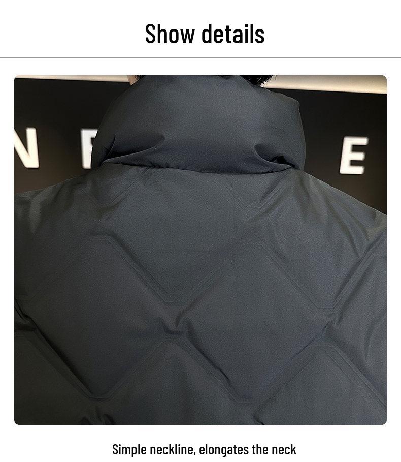 GX7782 Herrjacka med ståkrage och dun - Snygg och varm vinterjacka