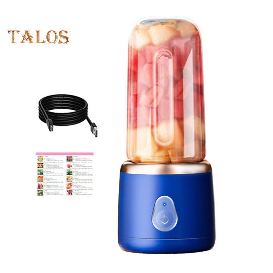 

Беспроводной портативный блендер, соковыжималка для фруктов с 6 острыми лезвиями, пищевой, без BPA, большой емкости, перезаряжаемый электрический миксер-блендер A синий